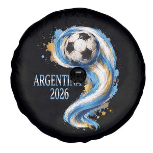 Argentina 2026 Soccer Fan Spare Tire Cover Proud Football Flag Supporter