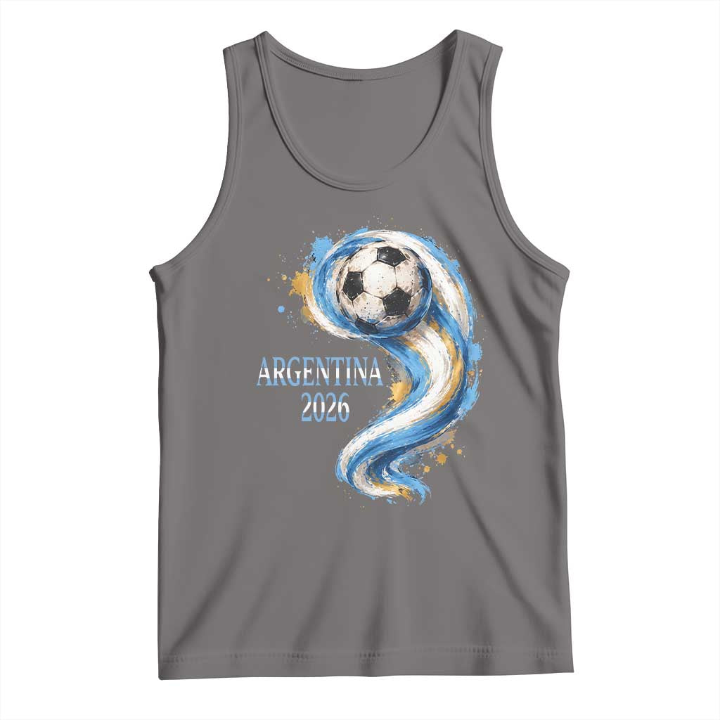Argentina 2026 Soccer Fan Tank Top Proud Football Flag Supporter