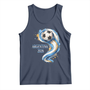 Argentina 2026 Soccer Fan Tank Top Proud Football Flag Supporter