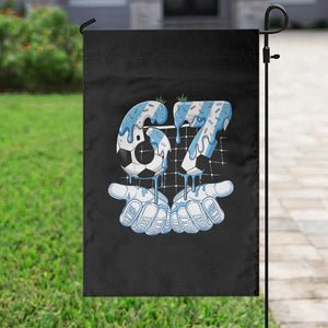 Funny Argentina Six Seven Football Meme Garden Flag Gen Alpha Soccer Fan