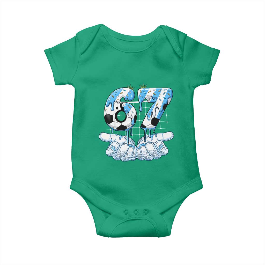 Funny Argentina Six Seven Football Meme Baby Onesie Gen Alpha Soccer Fan