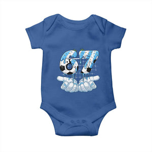 Funny Argentina Six Seven Football Meme Baby Onesie Gen Alpha Soccer Fan