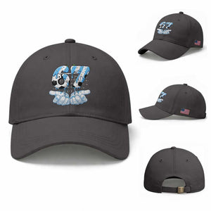 Funny Argentina Six Seven Football Meme Baseball Cap Gen Alpha Soccer Fan