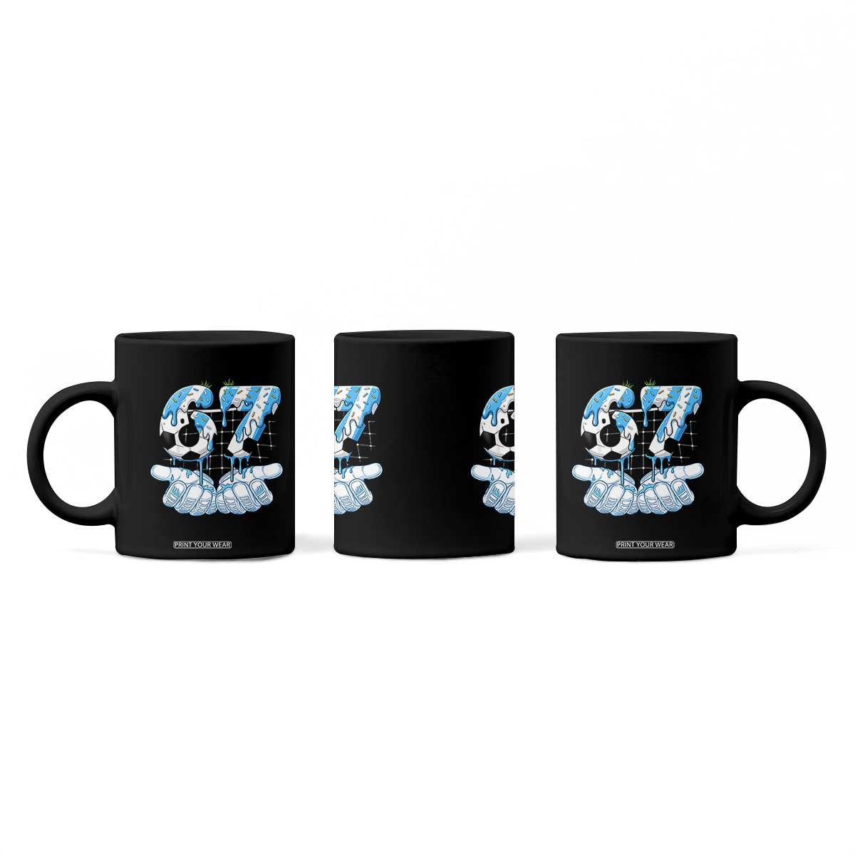 Funny Argentina Six Seven Football Meme Coffee Mug Gen Alpha Soccer Fan