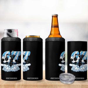 Funny Argentina Six Seven Football Meme 4 in 1 Can Cooler Tumbler Gen Alpha Soccer Fan