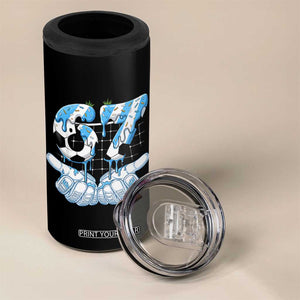 Funny Argentina Six Seven Football Meme 4 in 1 Can Cooler Tumbler Gen Alpha Soccer Fan