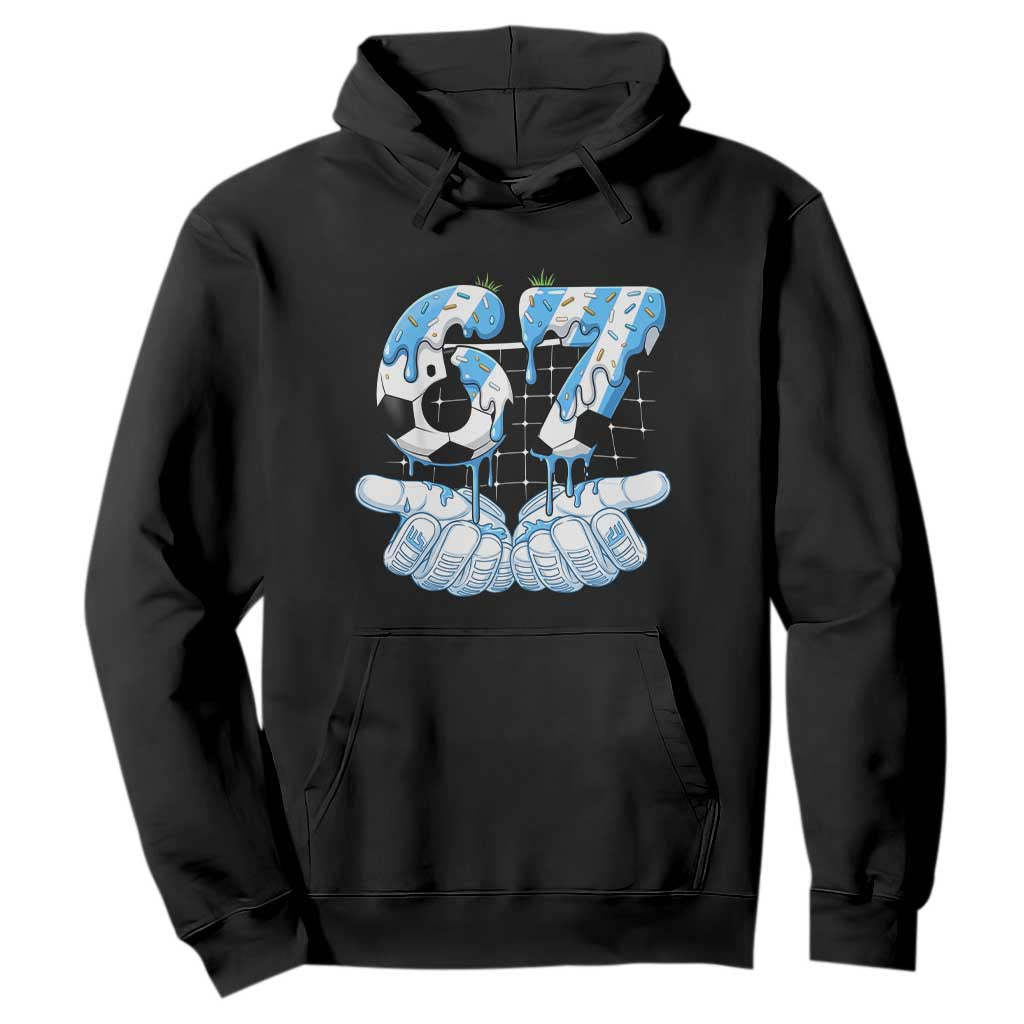 Funny Argentina Six Seven Football Meme Hoodie Gen Alpha Soccer Fan