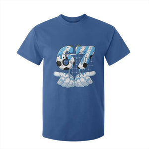 Funny Argentina Six Seven Football Meme T Shirt For Kid Gen Alpha Soccer Fan