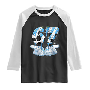 Funny Argentina Six Seven Football Meme Raglan Shirt Gen Alpha Soccer Fan