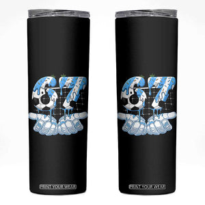 Funny Argentina Six Seven Football Meme Skinny Tumbler Gen Alpha Soccer Fan