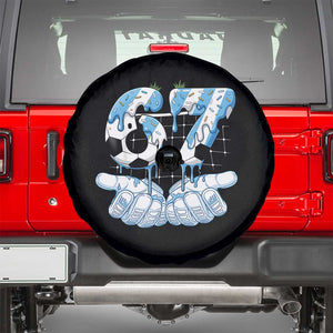Funny Argentina Six Seven Football Meme Spare Tire Cover Gen Alpha Soccer Fan