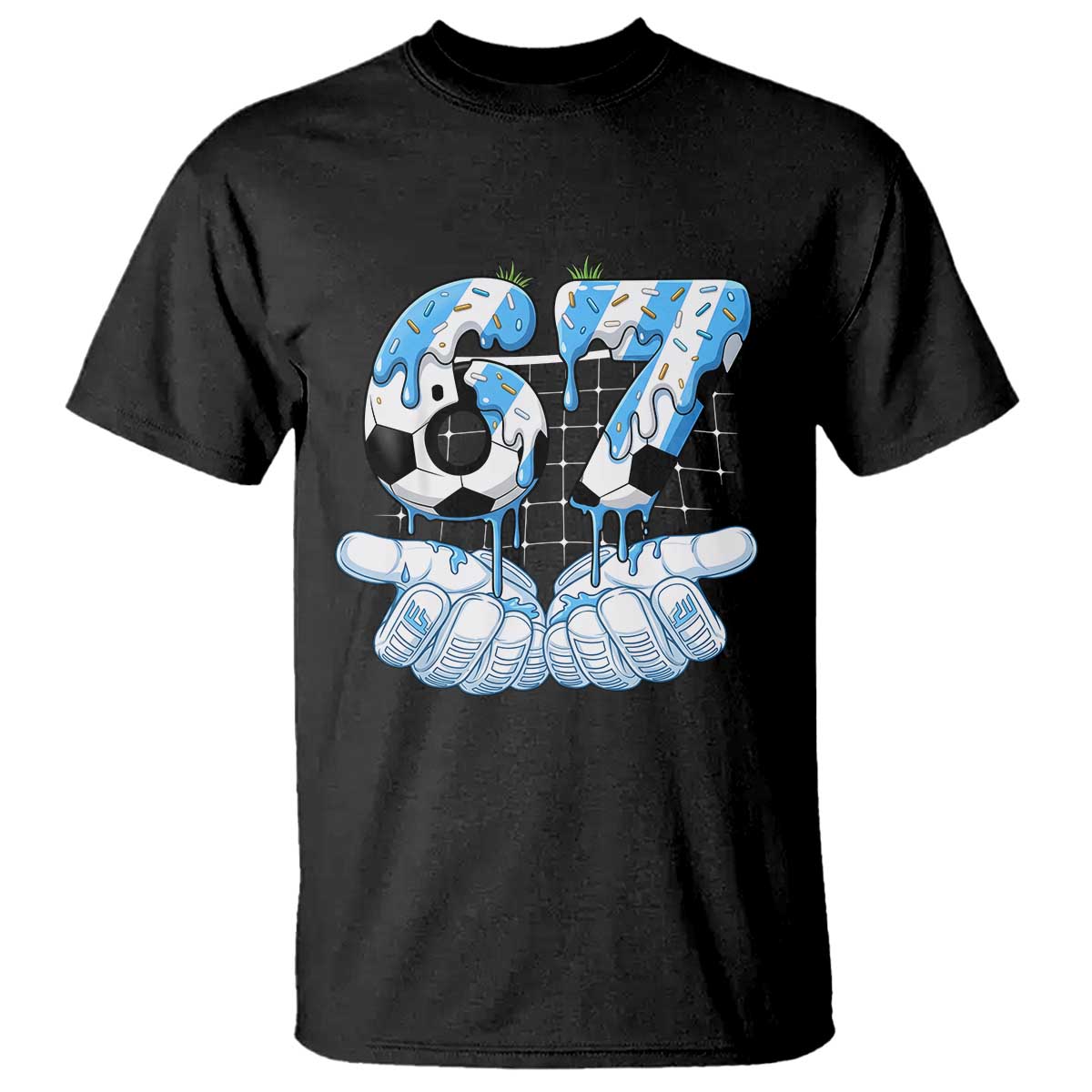 Funny Argentina Six Seven Football Meme T Shirt Gen Alpha Soccer Fan