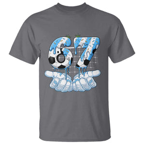 Funny Argentina Six Seven Football Meme T Shirt Gen Alpha Soccer Fan
