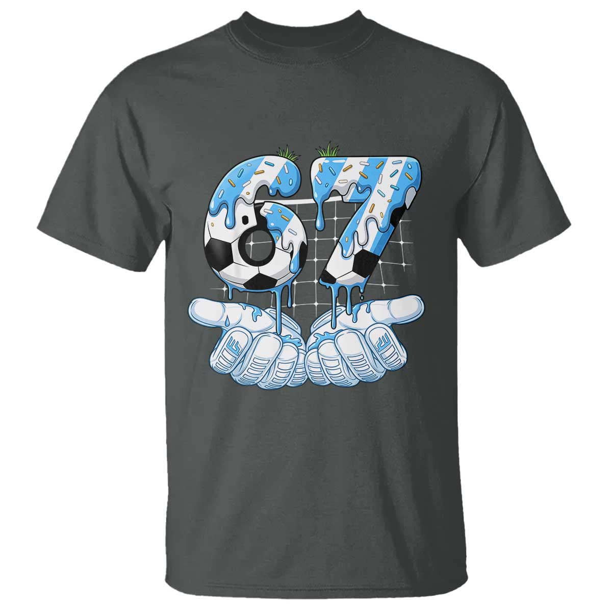 Funny Argentina Six Seven Football Meme T Shirt Gen Alpha Soccer Fan