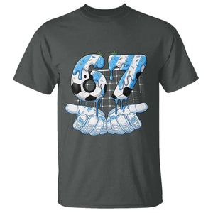 Funny Argentina Six Seven Football Meme T Shirt Gen Alpha Soccer Fan
