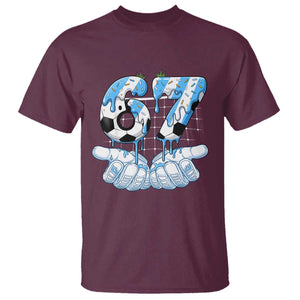 Funny Argentina Six Seven Football Meme T Shirt Gen Alpha Soccer Fan