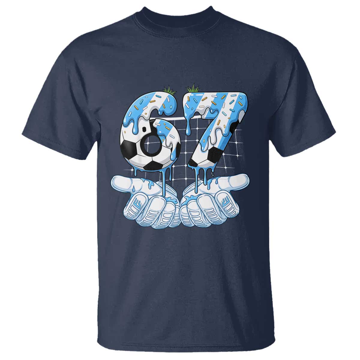 Funny Argentina Six Seven Football Meme T Shirt Gen Alpha Soccer Fan