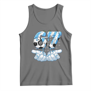 Funny Argentina Six Seven Football Meme Tank Top Gen Alpha Soccer Fan