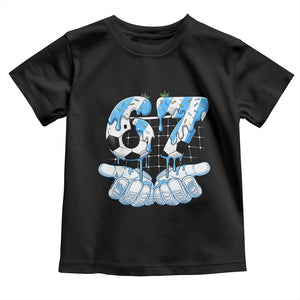 Funny Argentina Six Seven Football Meme Toddler T Shirt Gen Alpha Soccer Fan