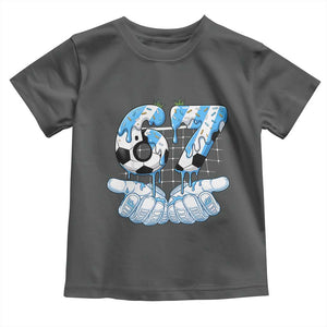 Funny Argentina Six Seven Football Meme Toddler T Shirt Gen Alpha Soccer Fan