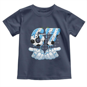 Funny Argentina Six Seven Football Meme Toddler T Shirt Gen Alpha Soccer Fan