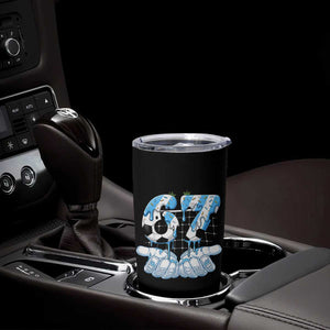 Funny Argentina Six Seven Football Meme Tumbler Cup Gen Alpha Soccer Fan