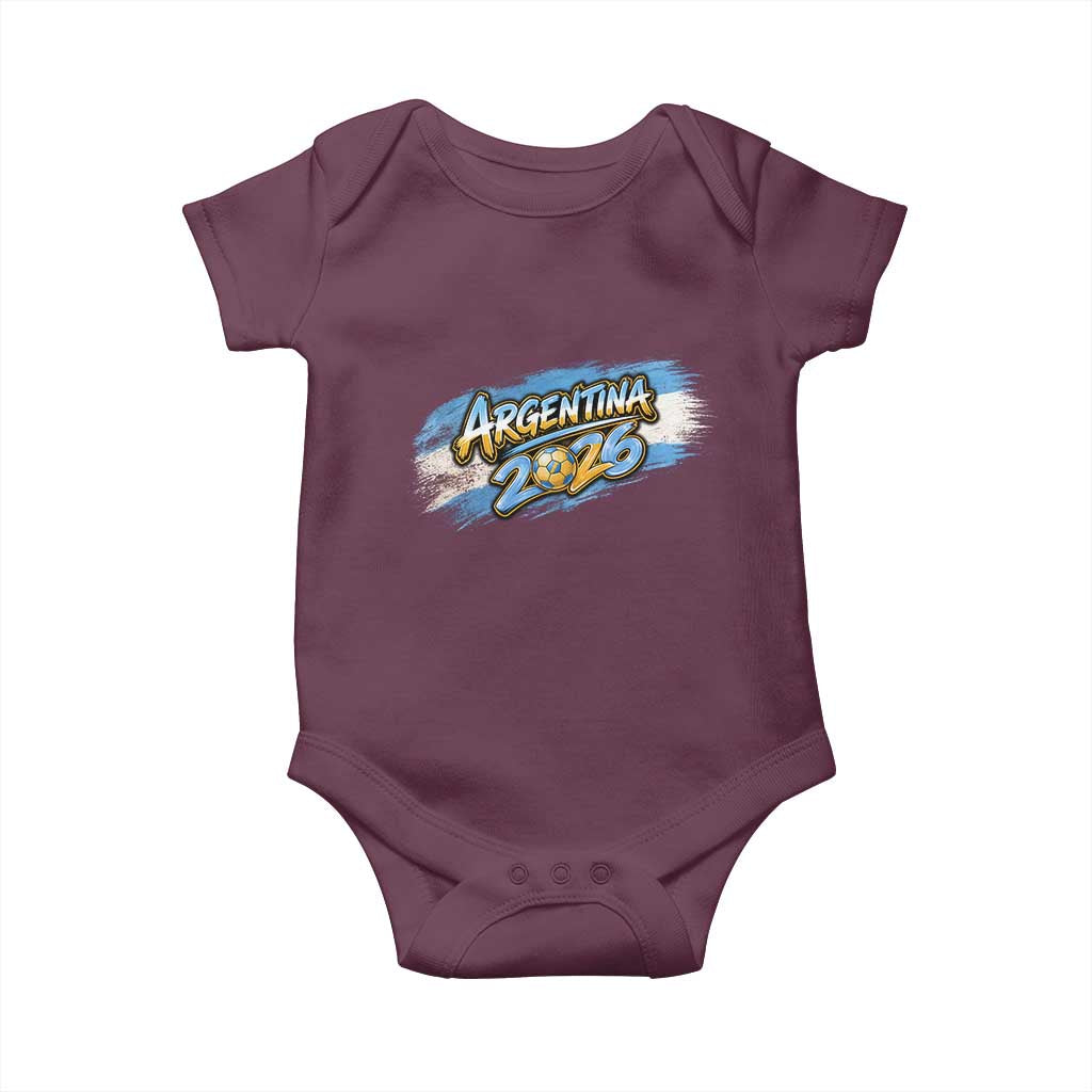 Vintage Argentina Soccer Pride 2026 Graphic Baby Onesie
