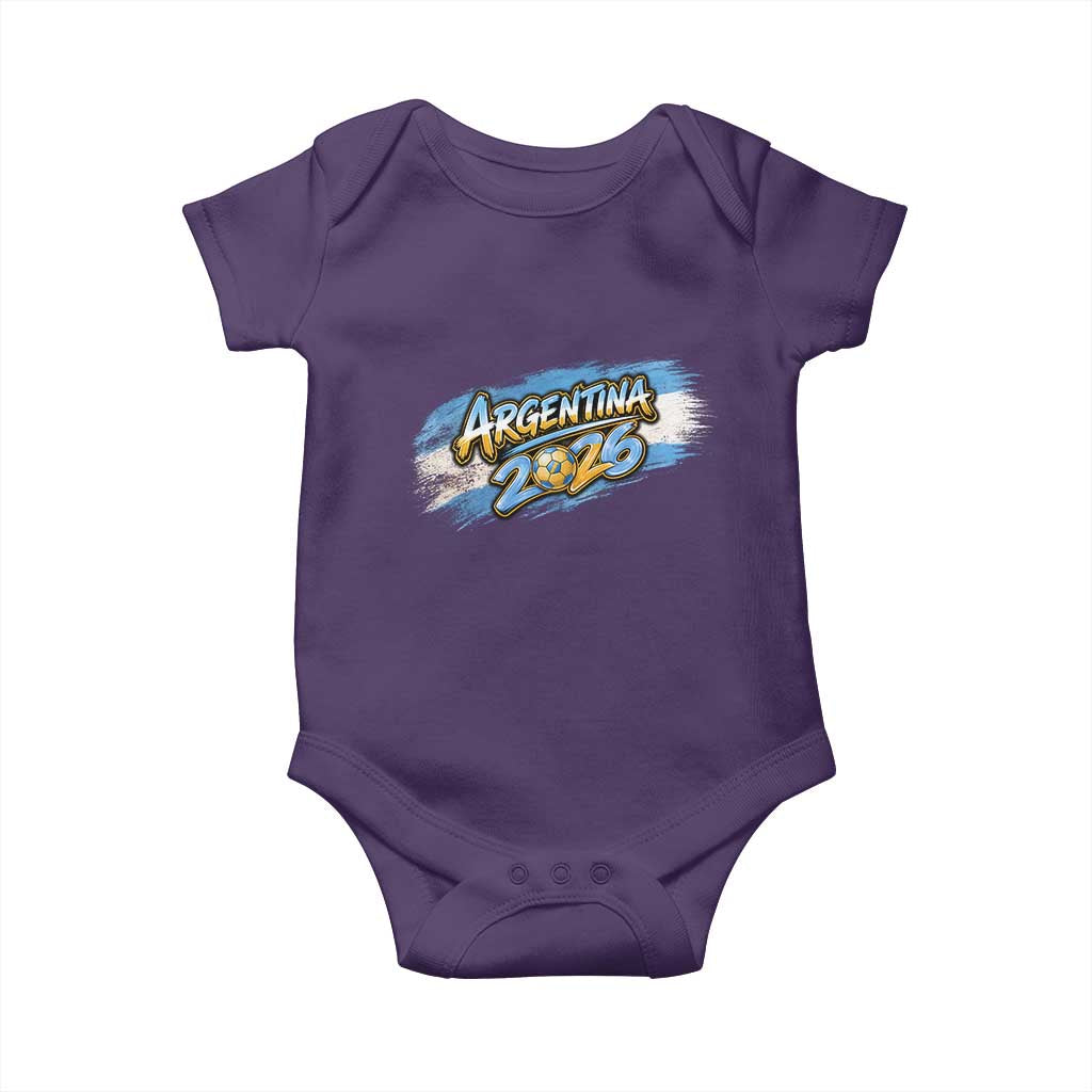 Vintage Argentina Soccer Pride 2026 Graphic Baby Onesie
