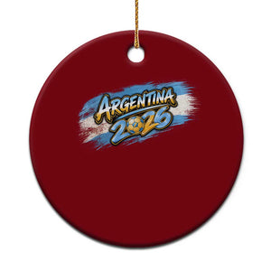 Vintage Argentina Soccer Pride 2026 Graphic Ceramic Ornament