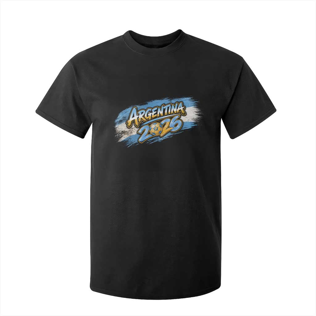 Vintage Argentina Soccer Pride 2026 Graphic T Shirt For Kid