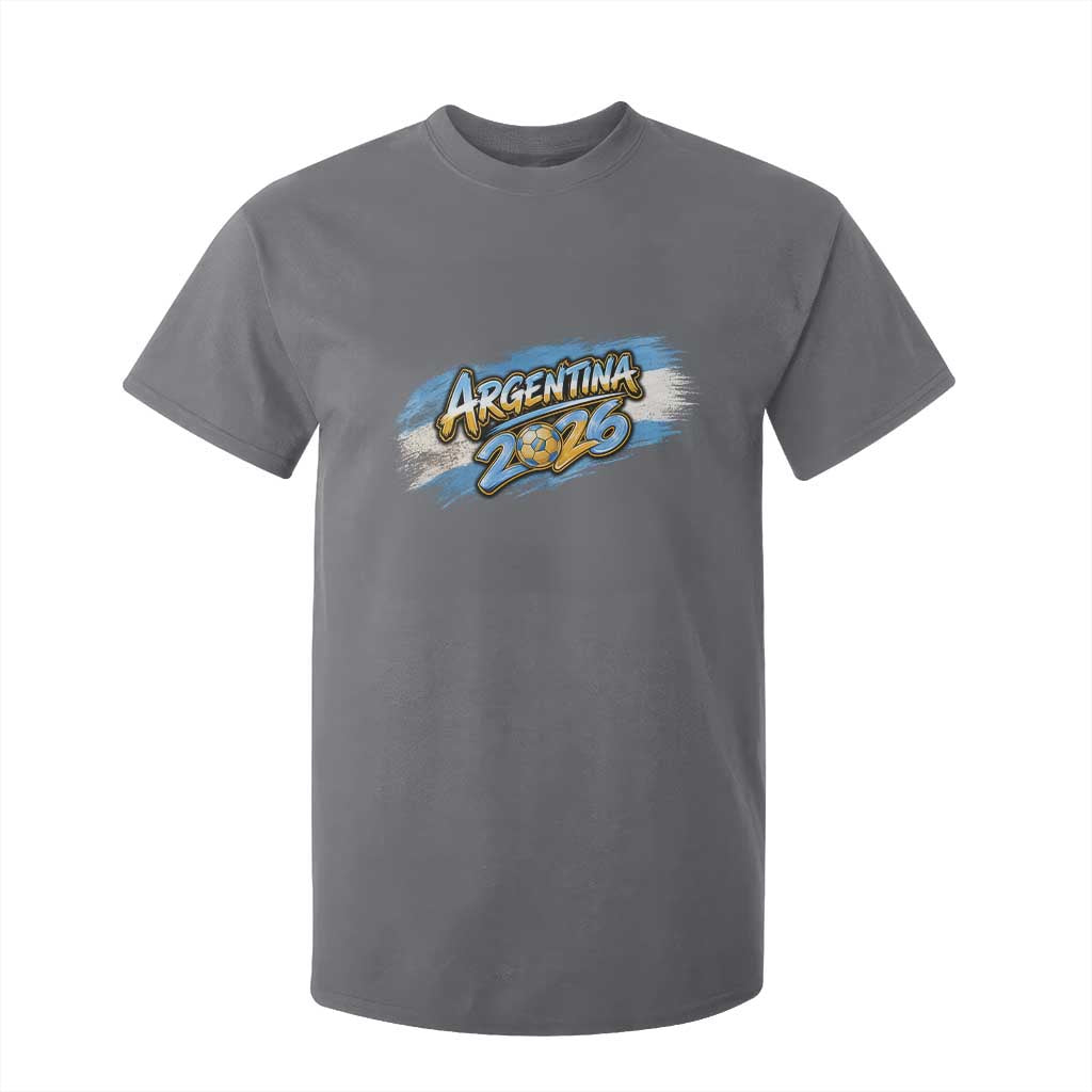 Vintage Argentina Soccer Pride 2026 Graphic T Shirt For Kid