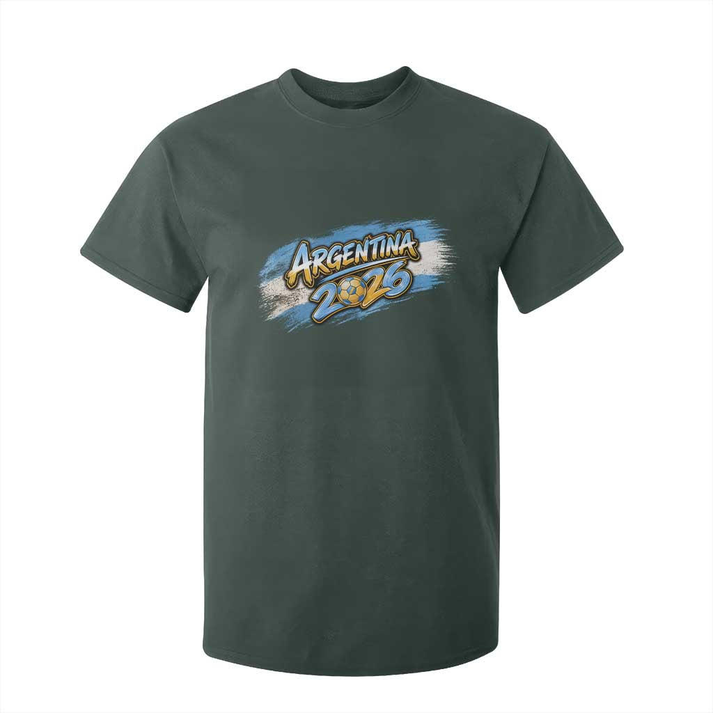 Vintage Argentina Soccer Pride 2026 Graphic T Shirt For Kid