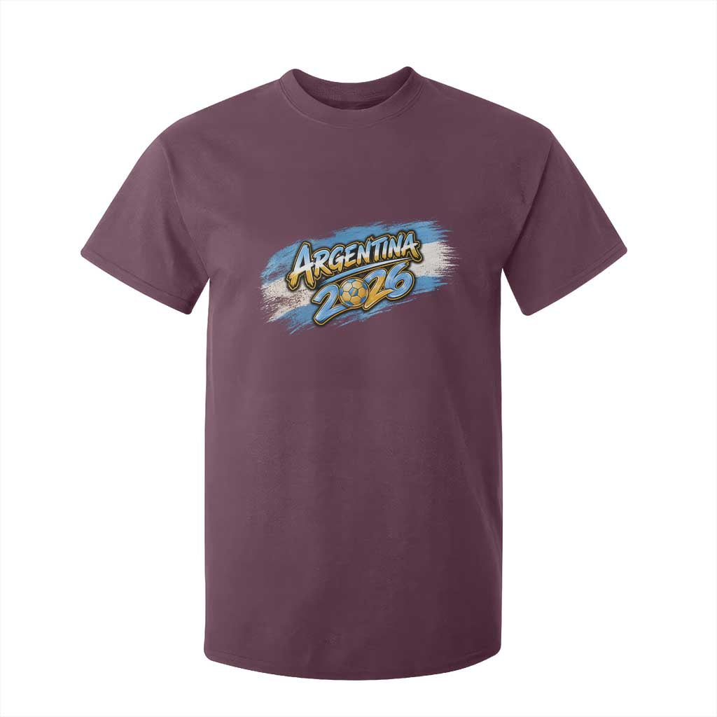Vintage Argentina Soccer Pride 2026 Graphic T Shirt For Kid