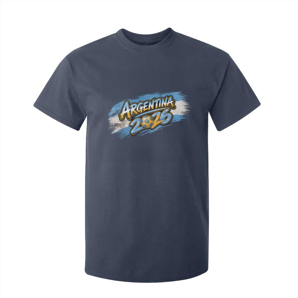 Vintage Argentina Soccer Pride 2026 Graphic T Shirt For Kid