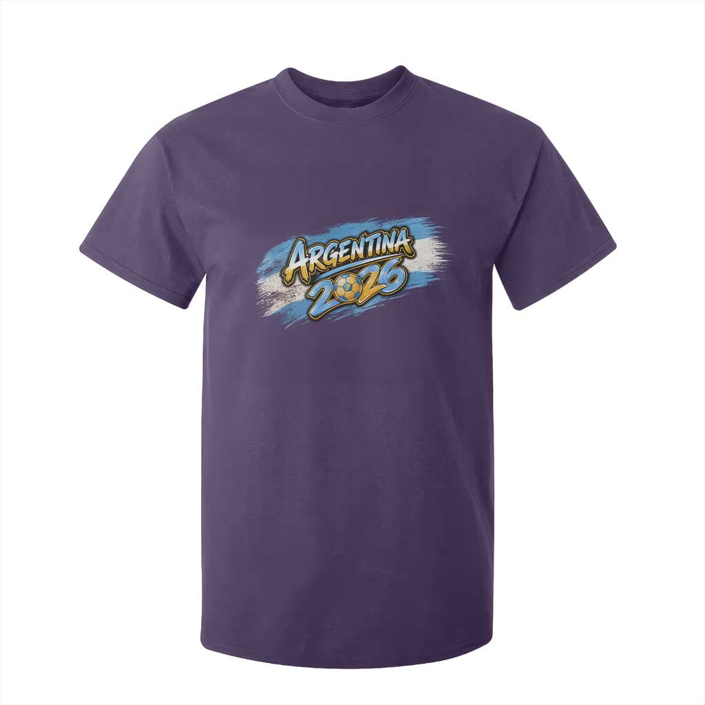 Vintage Argentina Soccer Pride 2026 Graphic T Shirt For Kid