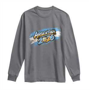 Vintage Argentina Soccer Pride 2026 Graphic Long Sleeve Shirt