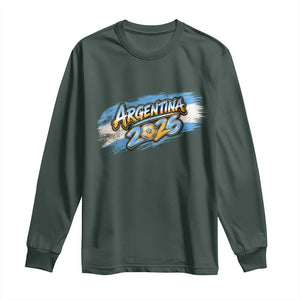 Vintage Argentina Soccer Pride 2026 Graphic Long Sleeve Shirt