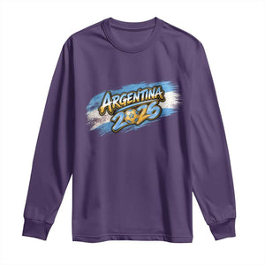 Vintage Argentina Soccer Pride 2026 Graphic Long Sleeve Shirt