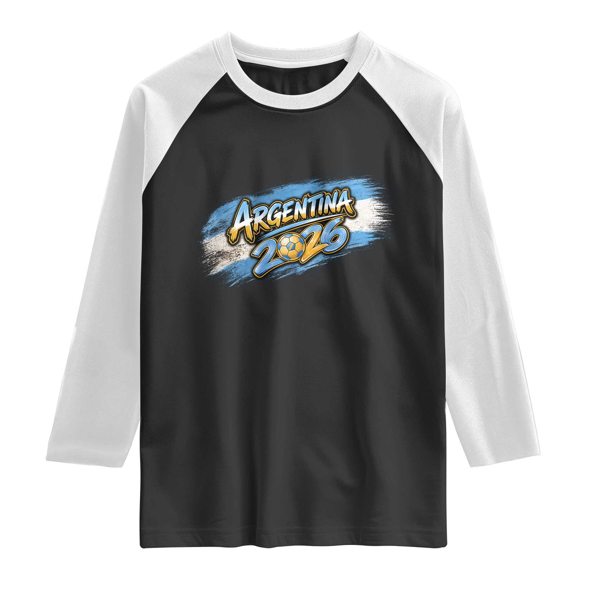 Vintage Argentina Soccer Pride 2026 Graphic Raglan Shirt