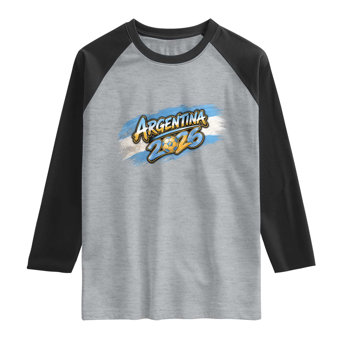 Vintage Argentina Soccer Pride 2026 Graphic Raglan Shirt
