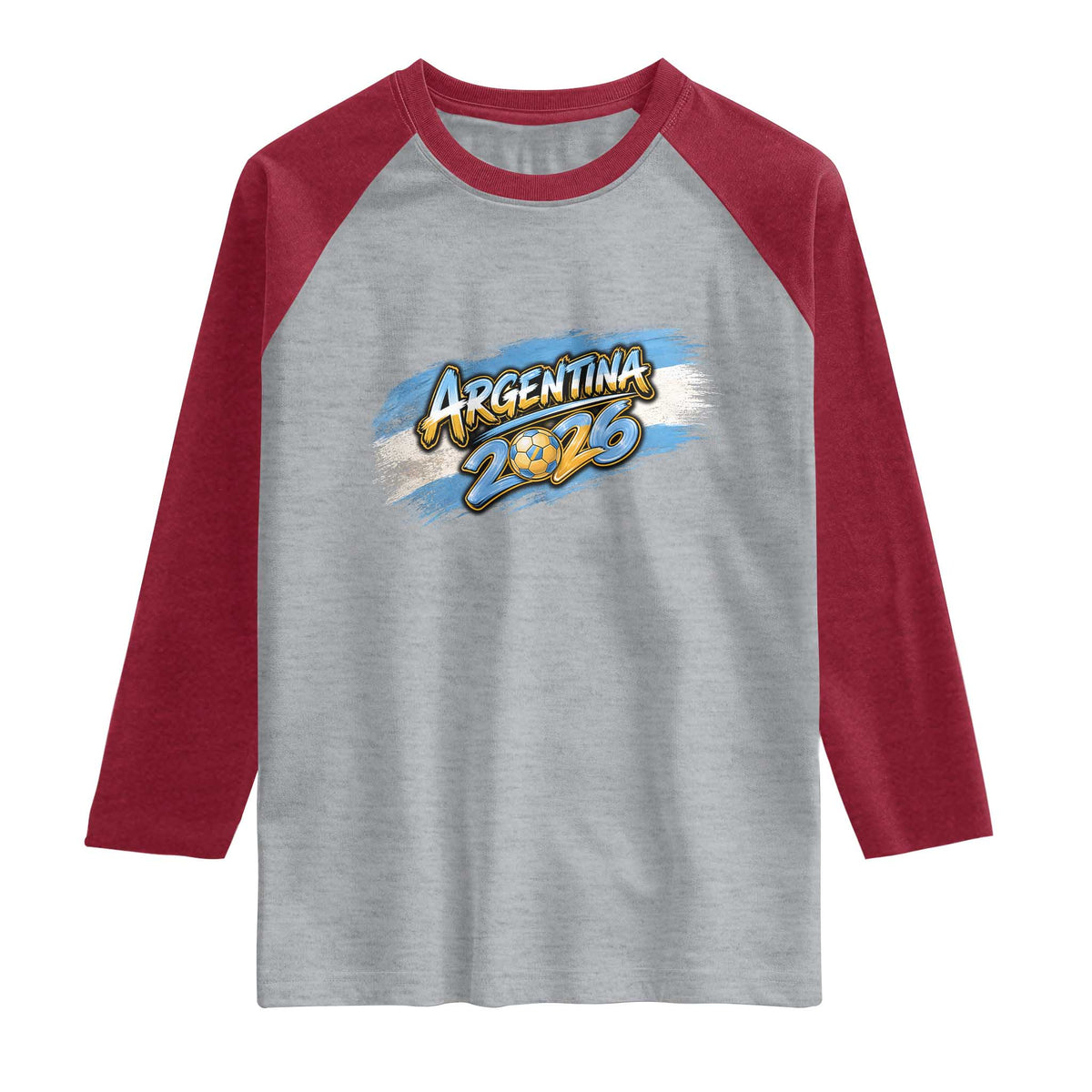 Vintage Argentina Soccer Pride 2026 Graphic Raglan Shirt