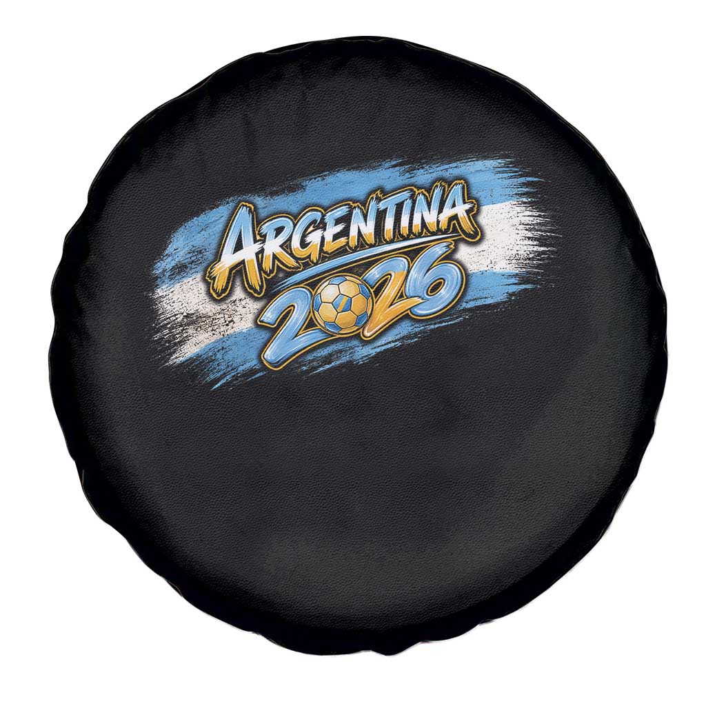 Vintage Argentina Soccer Pride 2026 Graphic Spare Tire Cover