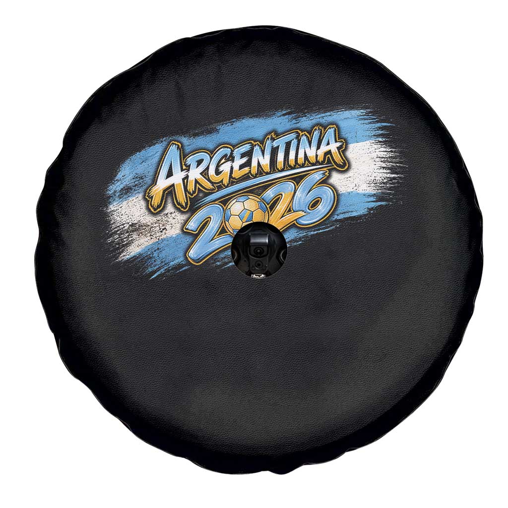 Vintage Argentina Soccer Pride 2026 Graphic Spare Tire Cover