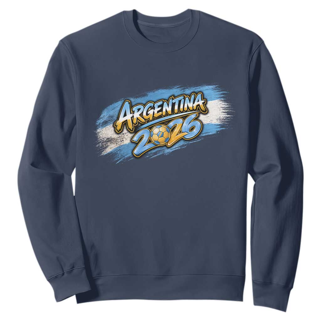 Vintage Argentina Soccer Pride 2026 Graphic Sweatshirt