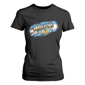 Vintage Argentina Soccer Pride 2026 Graphic T Shirt For Women