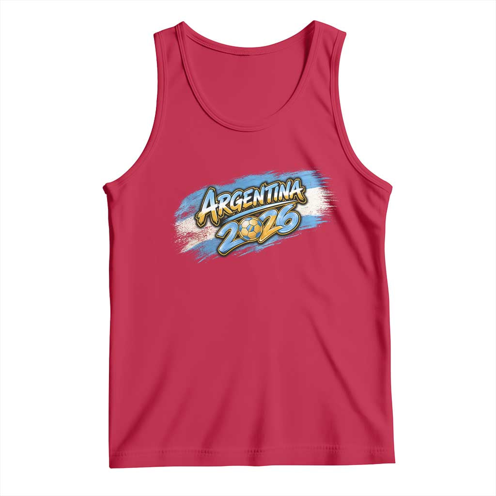 Vintage Argentina Soccer Pride 2026 Graphic Tank Top