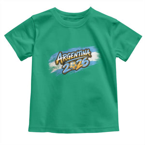 Vintage Argentina Soccer Pride 2026 Graphic Toddler T Shirt