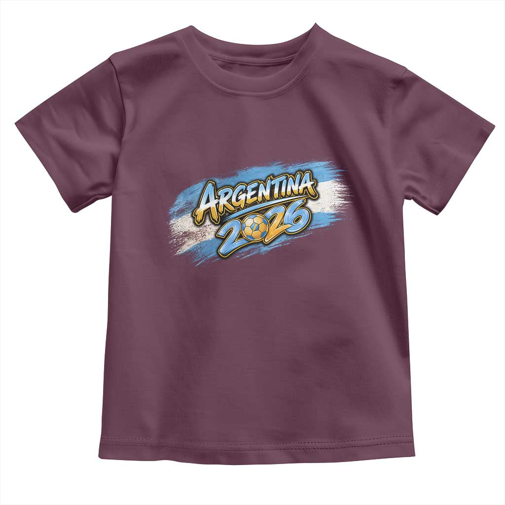 Vintage Argentina Soccer Pride 2026 Graphic Toddler T Shirt