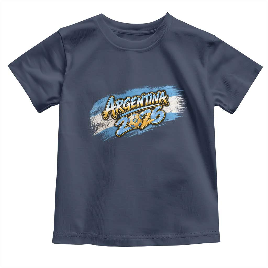 Vintage Argentina Soccer Pride 2026 Graphic Toddler T Shirt