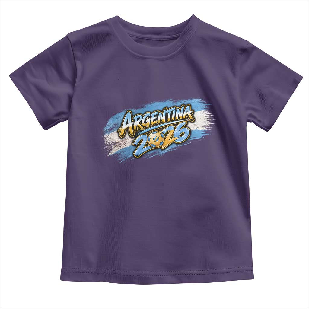 Vintage Argentina Soccer Pride 2026 Graphic Toddler T Shirt